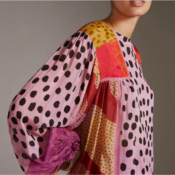 Anthropologie Bl^nk London Miranda Peasant Blouse, XL - Picture 7 of 16